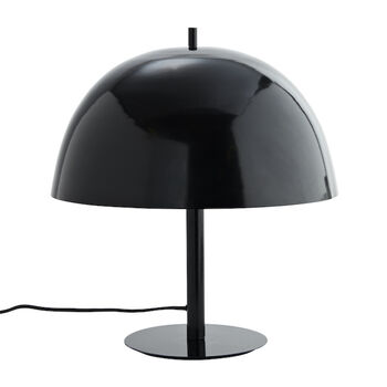 Glossy Black Dome Table Lamp, 2 of 2