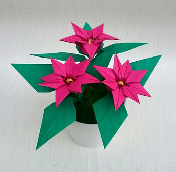 Origami Paper Flower Plant, Christmas Gift, 5 of 7