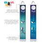 Personalised Ocean Whales Canvas Height Chart, thumbnail 9 of 9