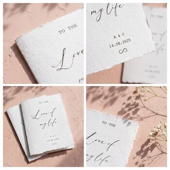 Wedding Vow Books Personalised Vow Cards Luxury Modern, 2 of 11