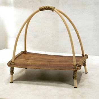 Sustainable Coconut Leaf Tea Stand Gift For Tea Lovers, 5 of 5