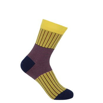 Customised Yellow Luxury Women's Socks Three Pair Gift, 2 of 6