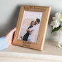 Personalised 5th Anniversary Wood Gift Photo Frame, thumbnail 2 of 2
