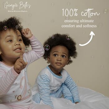 Children's Personalised Nude Teddy Bear Birthday Pyjamas, 5 of 9