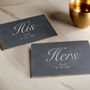 Personalised His And Hers Slate Placemat, thumbnail 3 of 4