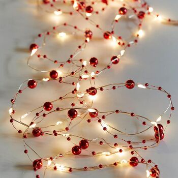 Holly Berry String Lights ~ 60, 2 of 4