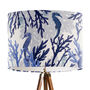 Coral And Seahorse, Blue And White Lamp Shade, thumbnail 1 of 5