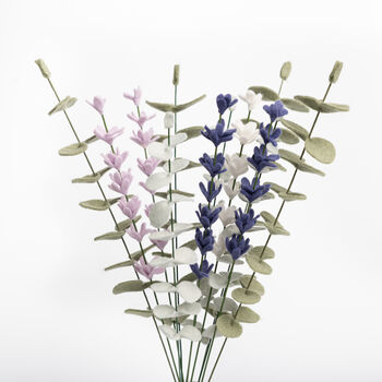 Handmade Felt Lavender Bouquet, 4 of 6