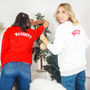 Naughty Or Nice Unisex Christmas Jumper Set Sweatshirts, thumbnail 1 of 6