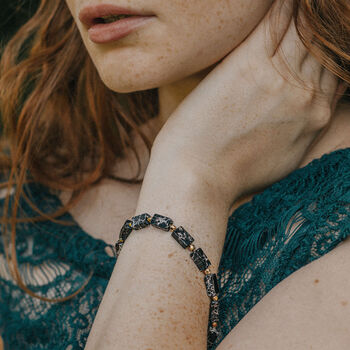 Black Emperors Stone Crystal Bracelet, 3 of 4
