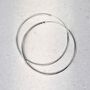 Sterling Silver 5cm Hoop Earrings, thumbnail 3 of 5