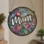 Mum Stained Glass Effect Suncatcher, thumbnail 7 of 7