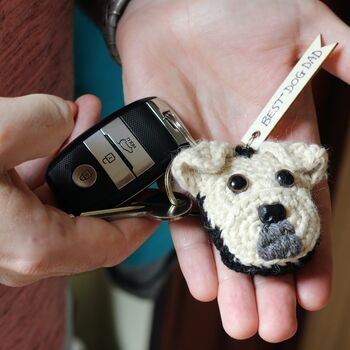Personalised 'Best Dog Dad' Keyring Of Your Dog, 5 of 6