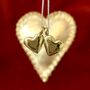 Double Heart Necklace With Gold Colour Hearts, thumbnail 1 of 8