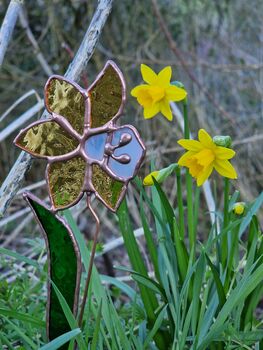 Spring Blooms Daffodil Everlasting Faux Glass Flower, 6 of 7