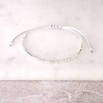 Sterling Silver 'Be You Always' Morse Code Bracelet, 4 of 7