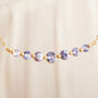 Purple Tanzanite Bar Chain Necklace, thumbnail 2 of 9