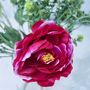 Ranunculus And Faux Shrub Bouquet Everlasting, thumbnail 3 of 5