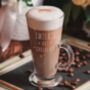 Personalised Christmas Hot Chocolate Latte Glass, thumbnail 2 of 4