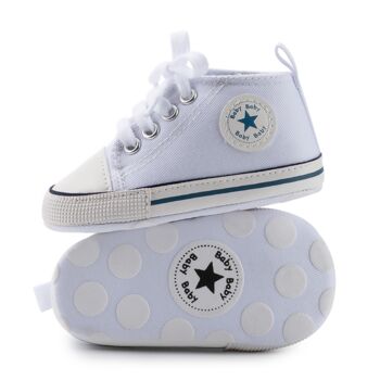Cute Converse Style Baby Shoes In A Gift Box, Perfect Gift For Baby Or First Walkers, 9 of 12
