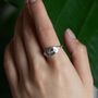 Sterling Silver Amore Word Ring, thumbnail 2 of 3