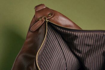 Personalised Leather Look Nuhide Pu Leather Weekender, 2 of 7