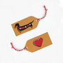 Handmade Valentines Cute Dachshund Gift Set, thumbnail 3 of 3