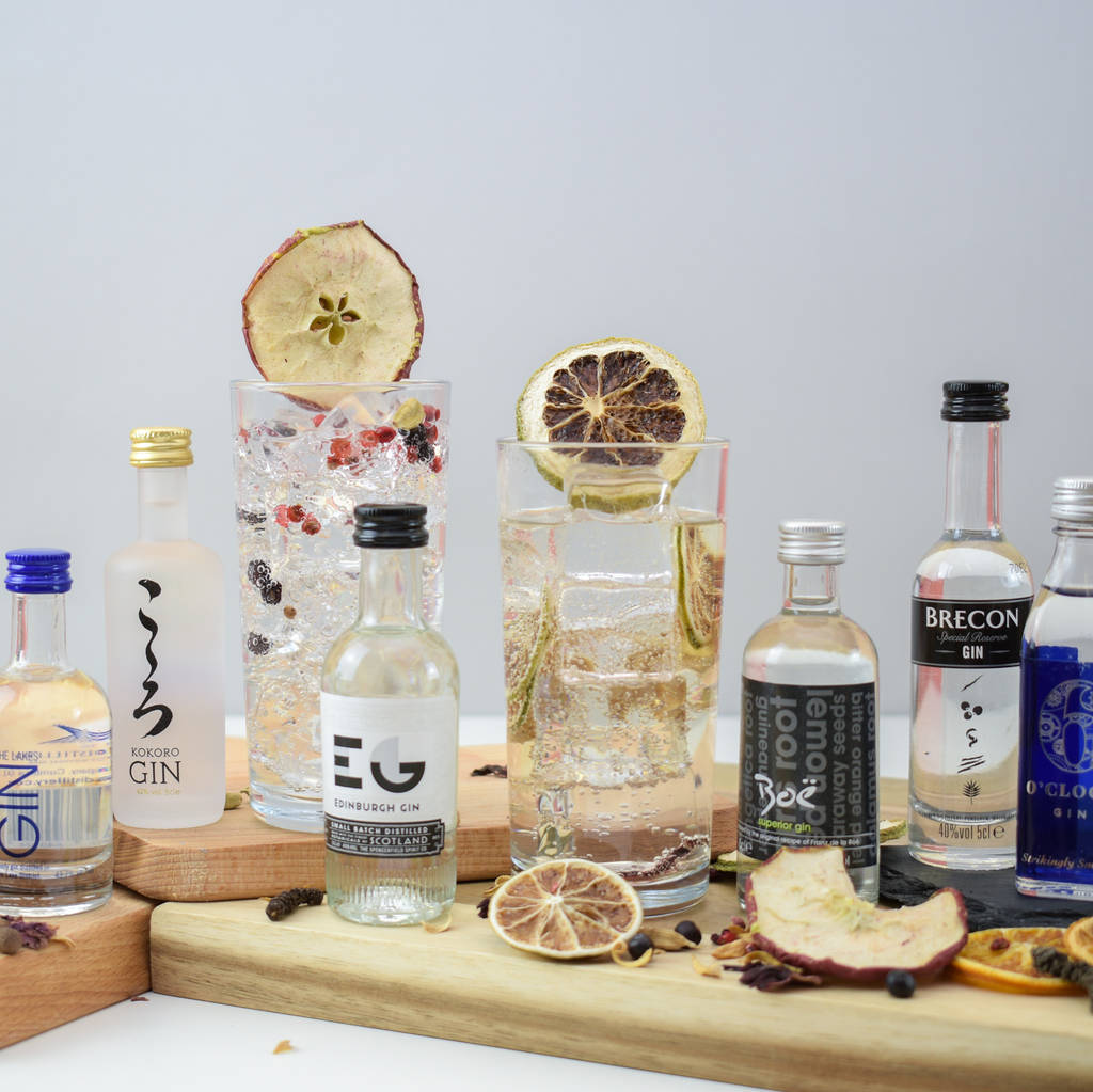 great british gin tasting set by tipple box