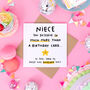 'Niece Keep The Envelope' Funny Birthday Card, thumbnail 2 of 2