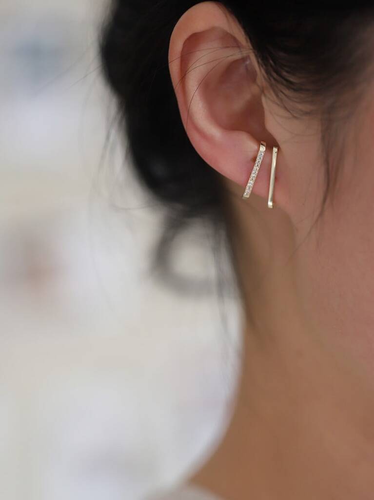 Small deals bar earrings