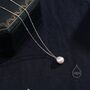 Natural Oval Pearl Necklace With A Satellite Chain, thumbnail 7 of 10