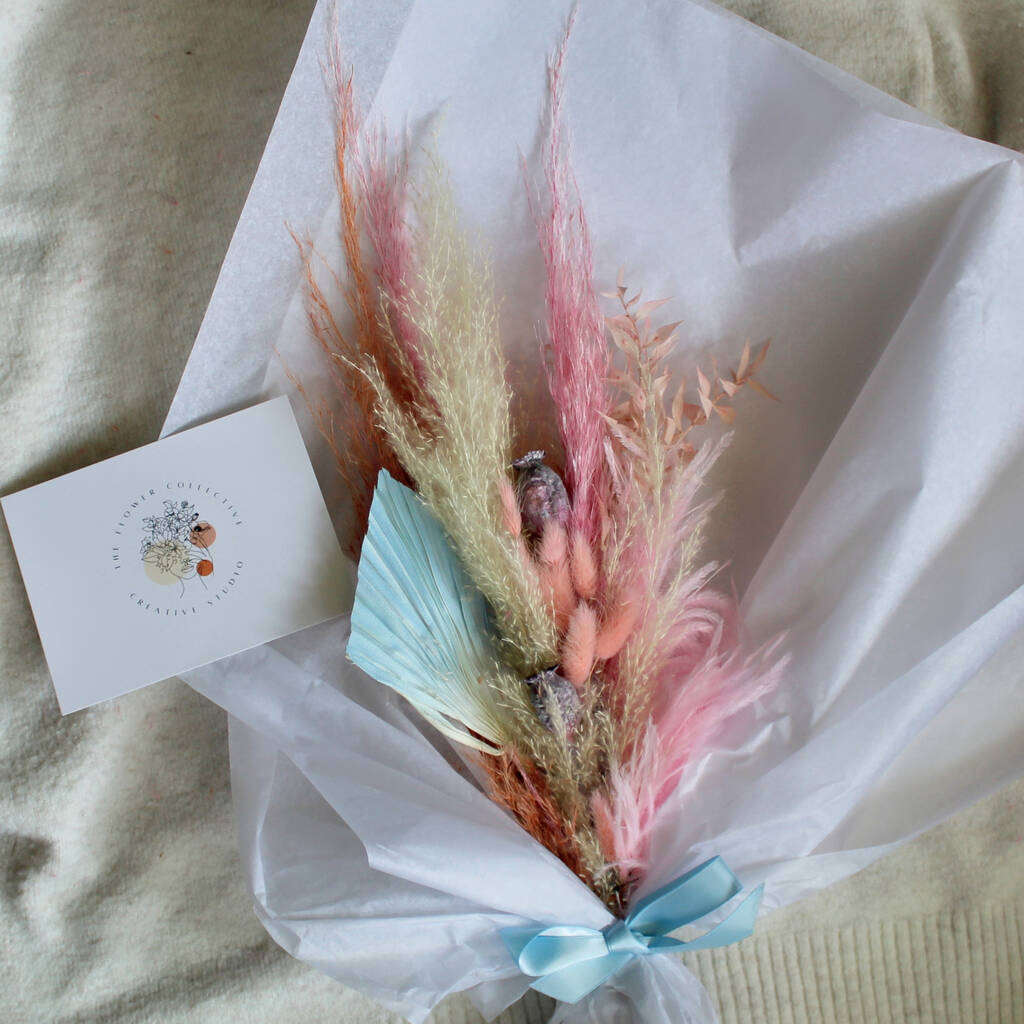 Perfect Pastel Letterbox Dried Flowers, 1 of 3