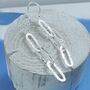 Sterling Silver Chain Link Earrings, thumbnail 3 of 4