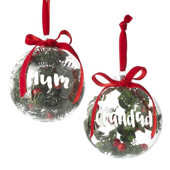 Personalised Red Berry Filled Bauble, 2 of 2
