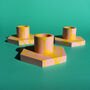 Pink And Yellow Geometric Candlestick Holder, thumbnail 7 of 7