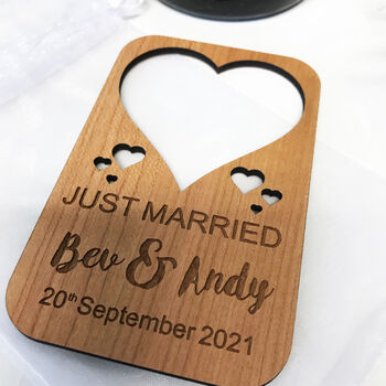 Personalised Just Married Wine Bottle Label, 11 of 12
