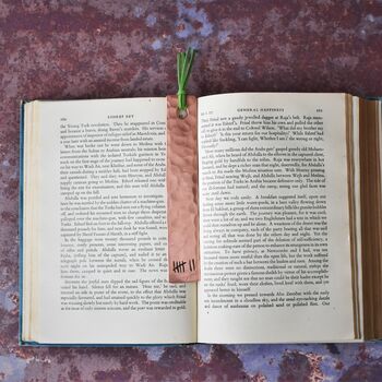 7th Anniversary Solid Copper Metal Bookmark, 9 of 12