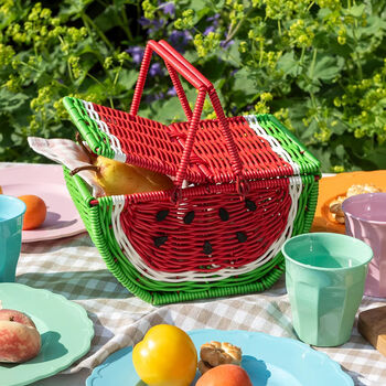 Watermelon Summer Picnic Basket, 7 of 8