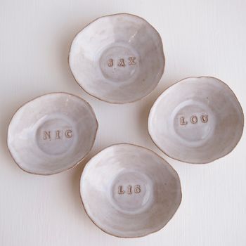 Personalised Ceramic Bridesmaid Wedding Gift Ring Dish, 5 of 11