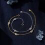 Cz Leaf Motif Bracelet In Sterling Silver, thumbnail 3 of 12
