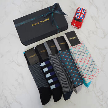 Customised Mono Luxury Men's Socks Three Pair Gift, 2 of 8