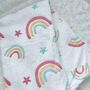 Rainbow Baby Blanket | New Baby Gift, thumbnail 1 of 3
