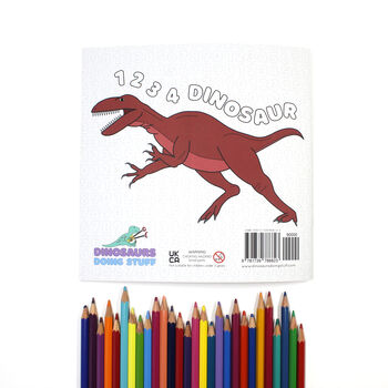 1234 Dinosaur Colouring Book, 6 of 7