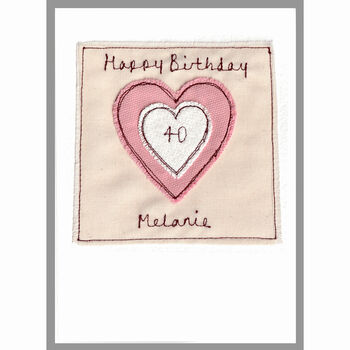 Personalised Heart Birthday Or Anniversary Card For Her, 3 of 12