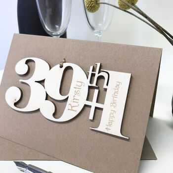Personalised 39 +One Birthday Card, 6 of 10