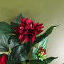 Artificial Dhalia Flowering Plant Red, thumbnail 4 of 4