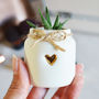 Gold Heart And Twine Mini Porcelain Jar, thumbnail 3 of 10