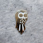 Twit Owl Enamel Pin Badge, thumbnail 1 of 2