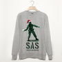 Sas Santa's Air Service Men's Christmas Sweatshirt, thumbnail 2 of 2