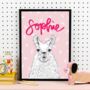 Personalised Llama Print, thumbnail 3 of 11